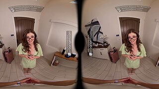 VR bath experience with a pornstar Leanna Virtual reality porn in bath